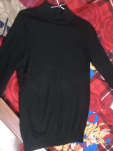 Classic Black Turtleneck Sweater