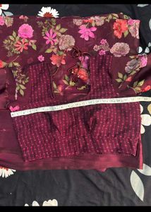 Beautiful floral print saree