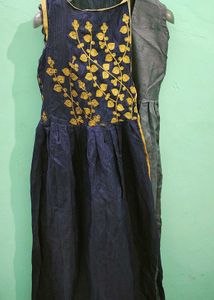 Elegant Embroidered Anarkali Gown