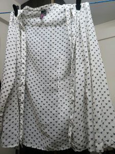 Cute Bow Print Top