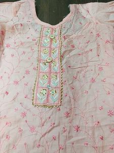 Pink Kurta Set with Dupatta