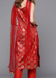 Stunning Red Ethnic Kurta Set