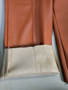 Plus Size Ankel Length Leather Pant Fits 38 To 44