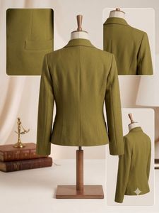 Chic Olive Green Blazer (Khaki)