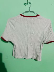 Retro Yale University Graphic Cropped T-Shirt