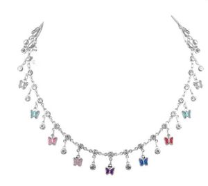 Sparkling Butterfly Charm Necklace