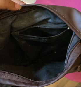 Chic Brown Faux Leather Hobo Bag