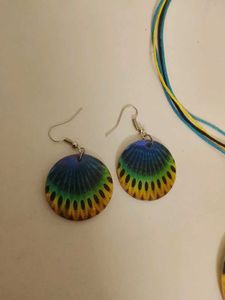 Real Shell Pendant Necklace &amp; Earrings
