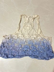 Ombre Lace Racerback Tank Top