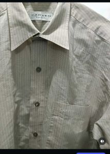 Men's Striped Button-Up Shirt