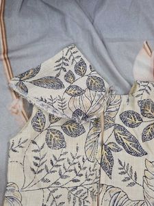 Elegant Leaf Print Kurta Set