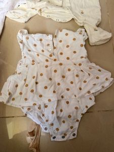 Baby Girl Bodysuits &amp; Rompers - 4 Pieces