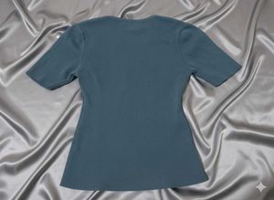 Blue Short Sleeve Top