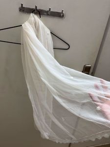 White Chiffon Embroidered Dupatta