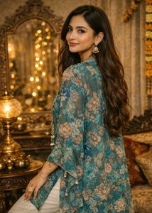 Beautiful Floral Print Kurta