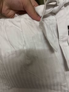 Stylish White Striped Pants