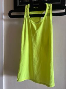 Neon Yellow Racerback Tank Top