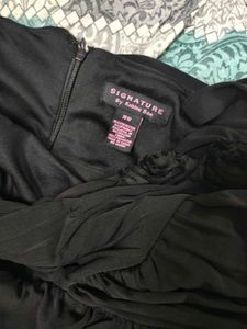 Elegant Black Strapless Dress