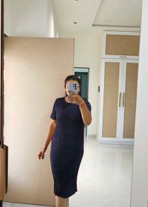 Navy Midi Dress