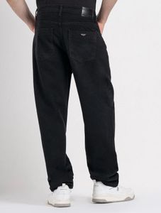 RedTape Black Baggy Denim Jeans