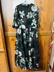 Floral  Tiered Midi Dress worn once