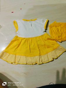 Yellow Frock For Baby Girl