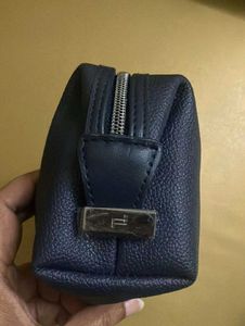 Stylish Blue Leather Pouch