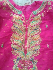Vibrant Pink Embroidered Salwar Kurta