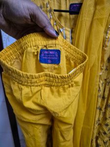 Cute Yellow Girls Kurta Set