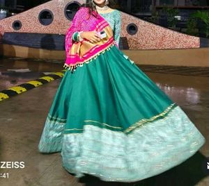 Stunning Teal & Pink Lehenga Choli
