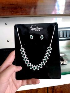 Nacklace And Earrings Combo Pure Silver