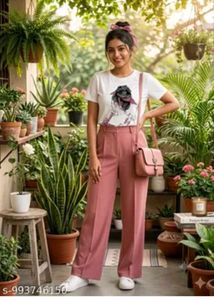 Stylish Graphic Print T-Shirt with pant