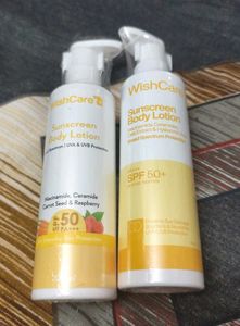 WishCare Sunscreen Body Lotion 2 Bottles