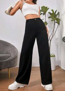 Classic Black Wide-Leg Pants