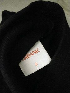 Black Cropped Polo Shirt