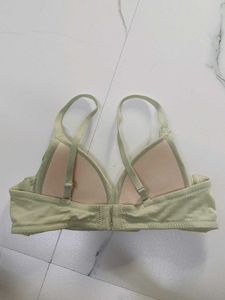 Comfortable Light Green Bra