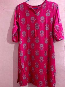Pink Printed Avaasa Kurta