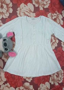 Elegant Pleated Peplum Kurta