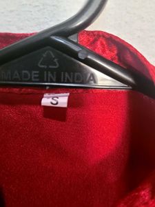 Maroon Satin Style Shirt