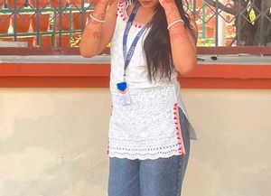 Stylish White Embroidered Kurta