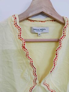 Chic Yellow Cropped Bolero