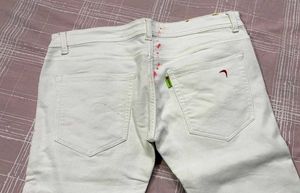 WHITE SPYKAR JEANS