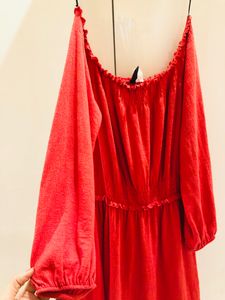 STYLISH H&amp;M OFF SHOULDER FLARED DRESS
