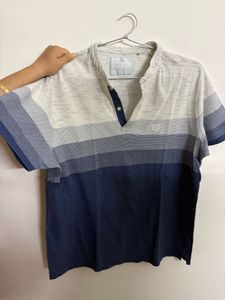 Men's Striped Polo T-Shirt