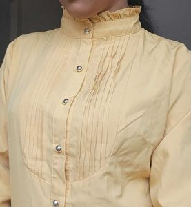 High Neck Yellow Mustard Shirt