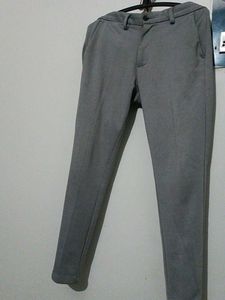 Gray Slim Fit Pants
