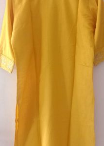 yellow daily wear kurti