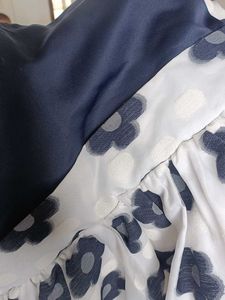 Girls Navy Blue Floral Dress