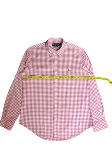 Pink Gingham Button-Down Shirt