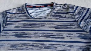Blue Geometric Print T-Shirt